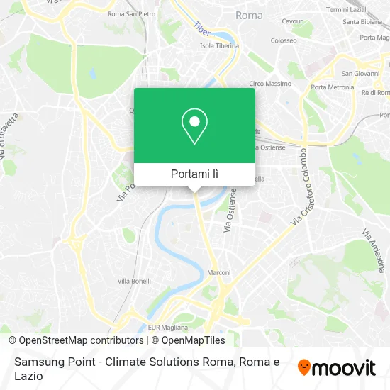Mappa Samsung Point - Climate Solutions Roma