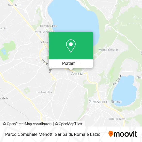 Mappa Parco Comunale Menotti Garibaldi