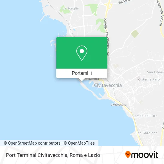Mappa Port Terminal Civitavecchia