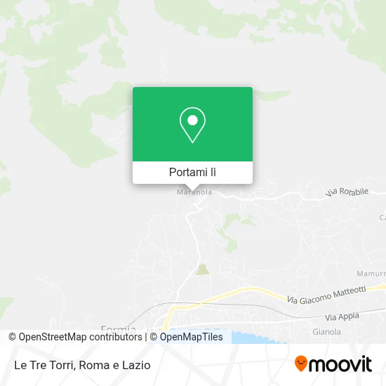 Mappa Le Tre Torri