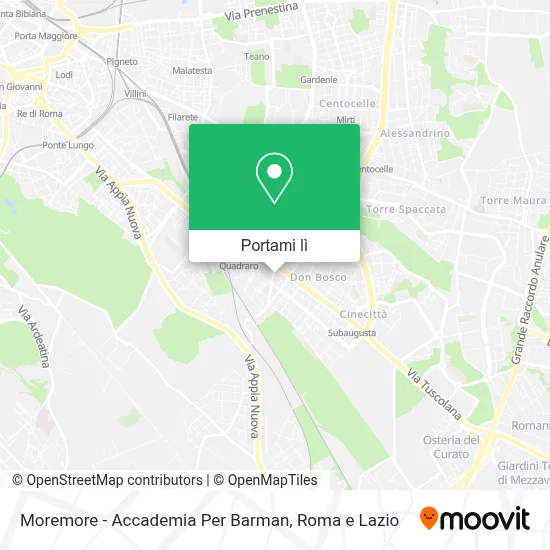 Mappa Moremore - Accademia Per Barman