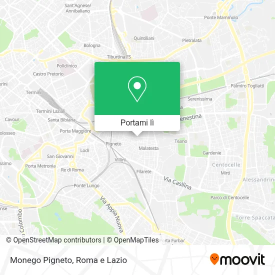 Mappa Monego Pigneto