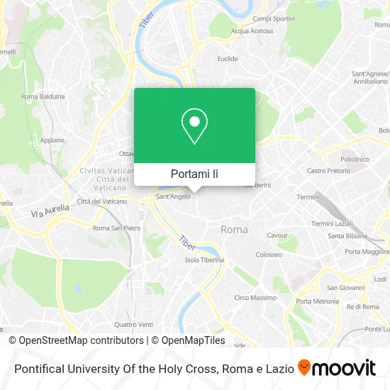 Mappa Pontifical University Of the Holy Cross