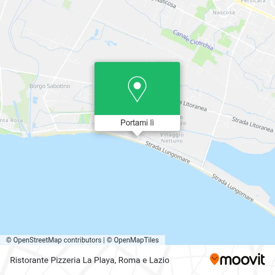 Mappa Ristorante Pizzeria La Playa