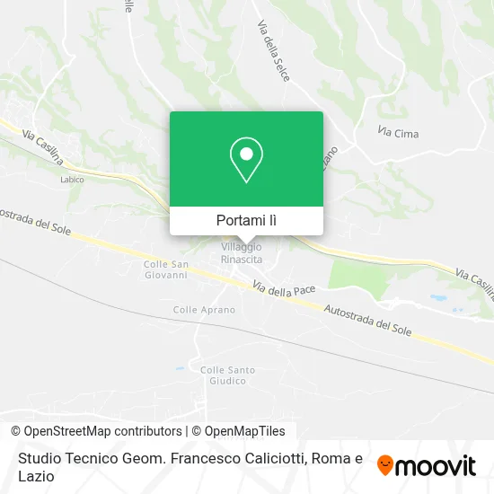 Mappa Studio Tecnico Geom. Francesco Caliciotti