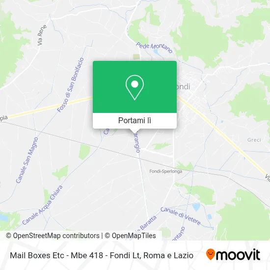 Mappa Mail Boxes Etc - Mbe 418 - Fondi Lt