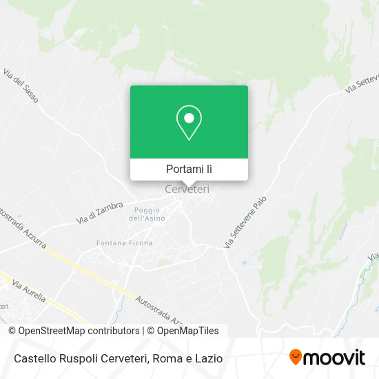 Mappa Castello Ruspoli Cerveteri