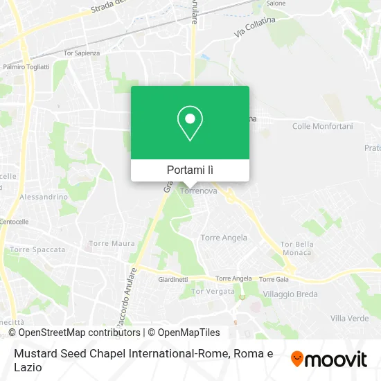 Mappa Mustard Seed Chapel International-Rome