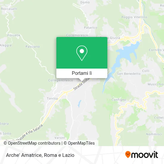 Mappa Arche' Amatrice