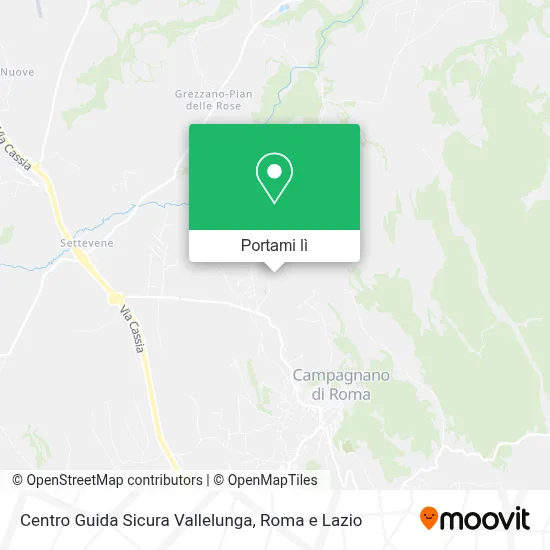 Mappa Centro Guida Sicura Vallelunga