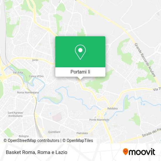 Mappa Basket Roma