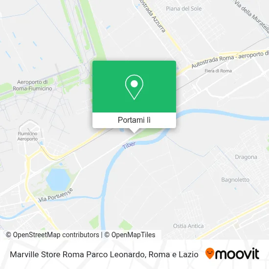 Mappa Marville Store Roma Parco Leonardo