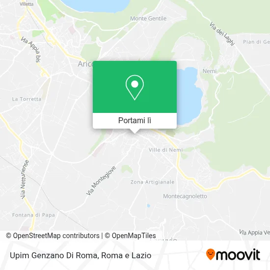 Mappa Upim Genzano Di Roma