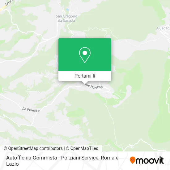 Mappa Autofficina Gommista - Porziani Service