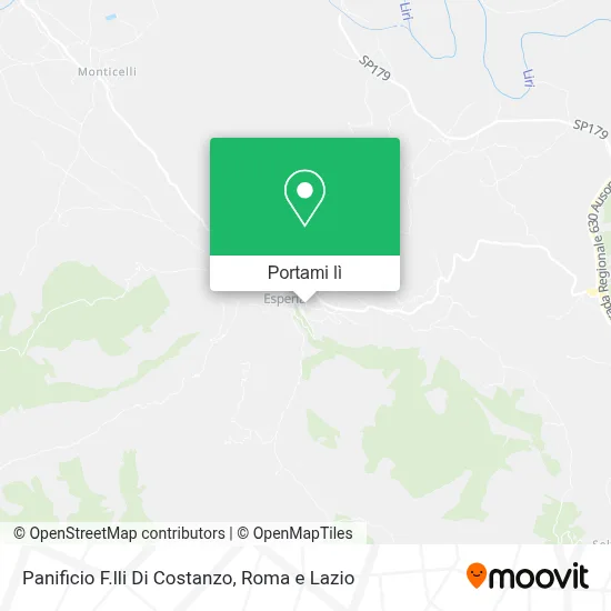 Mappa Panificio F.lli Di Costanzo