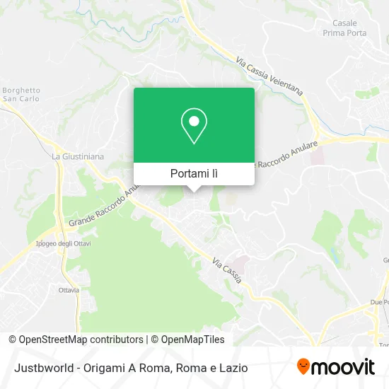 Mappa Justbworld - Origami A Roma