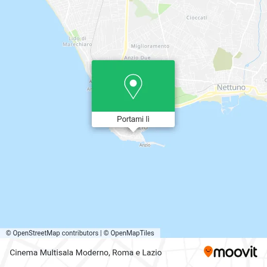 Mappa Cinema Multisala Moderno