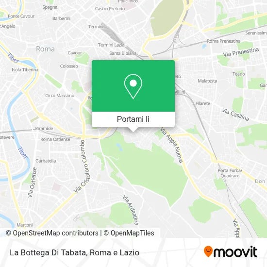 Mappa La Bottega Di Tabata