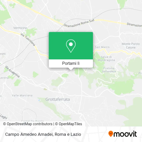 Mappa Campo Amedeo Amadei