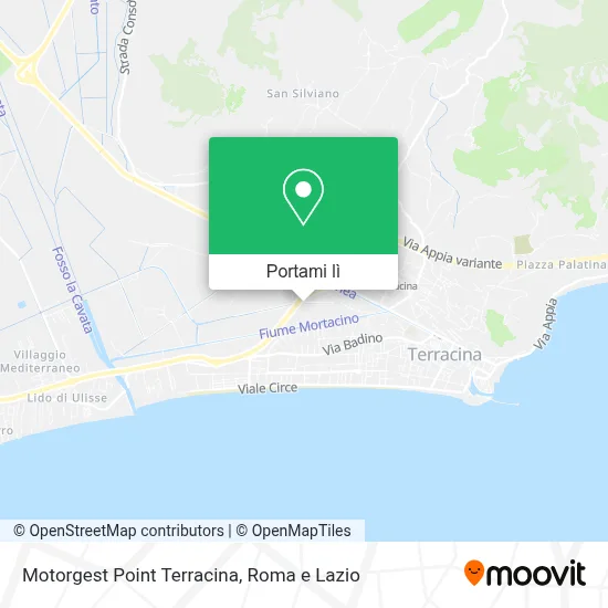 Mappa Motorgest Point Terracina