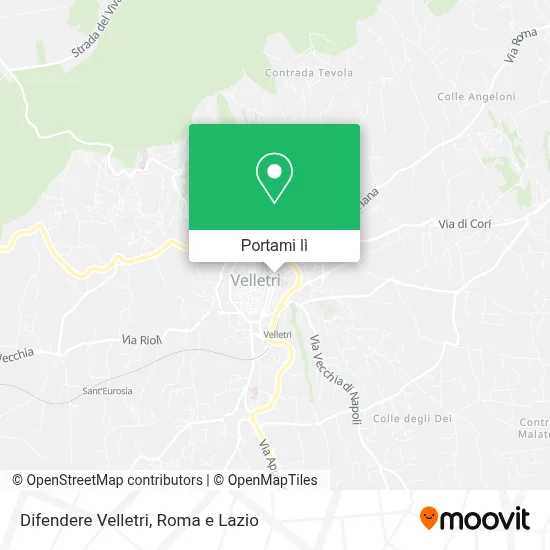 Mappa Difendere Velletri