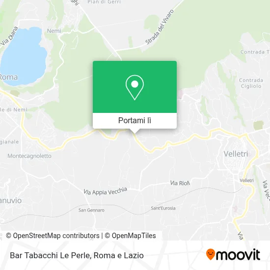 Mappa Bar Tabacchi Le Perle