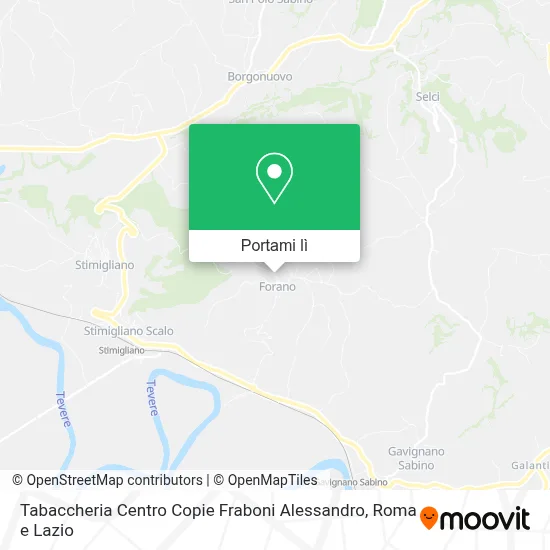 Mappa Tabaccheria Centro Copie Fraboni Alessandro