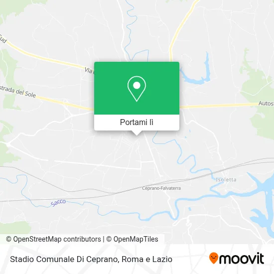 Mappa Stadio Comunale Di Ceprano