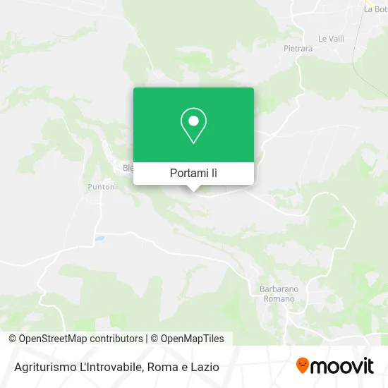 Mappa Agriturismo L'Introvabile