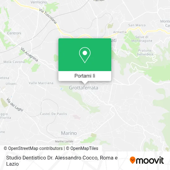 Mappa Studio Dentistico Dr. Alessandro Cocco