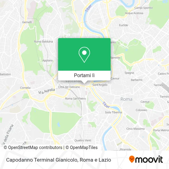 Mappa Capodanno Terminal Gianicolo