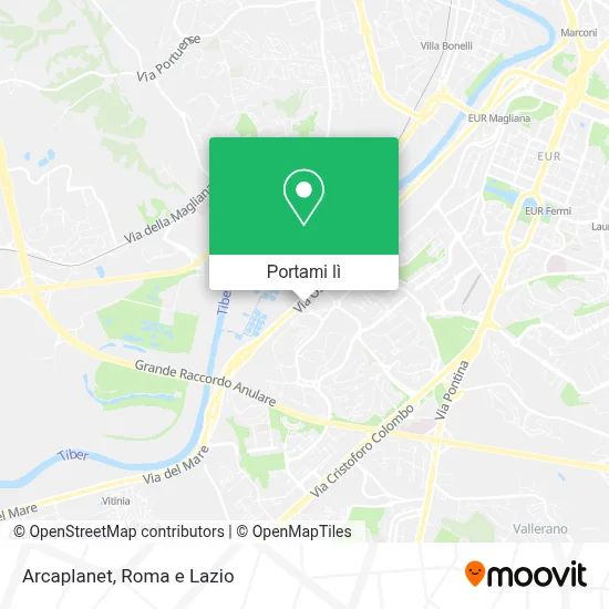 Mappa Arcaplanet