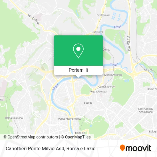 Mappa Canottieri Ponte Milvio Asd