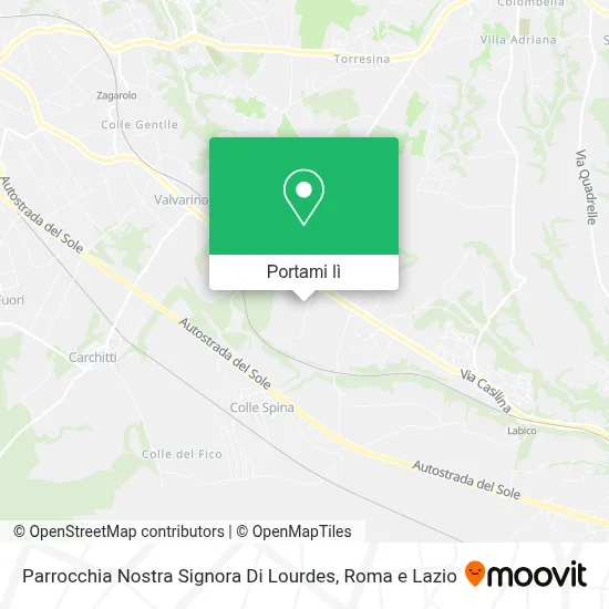 Mappa Parrocchia Nostra Signora Di Lourdes