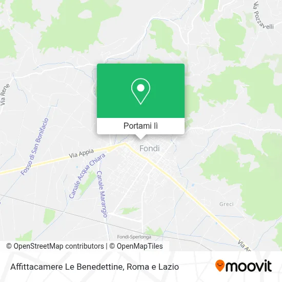 Mappa Affittacamere Le Benedettine
