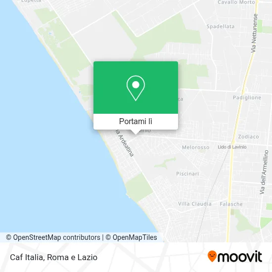 Mappa Caf Italia
