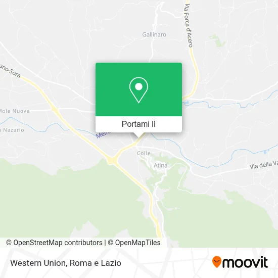 Mappa Western Union
