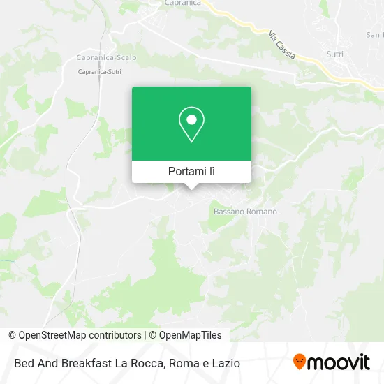 Mappa Bed And Breakfast La Rocca