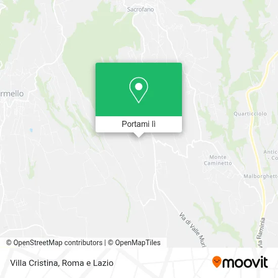 Mappa Villa Cristina