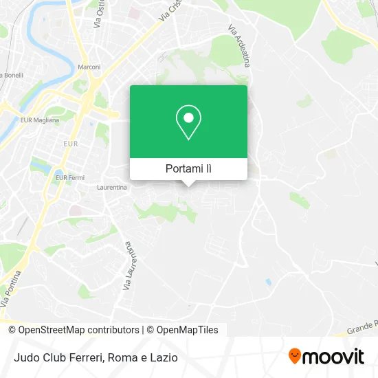 Mappa Judo Club Ferreri