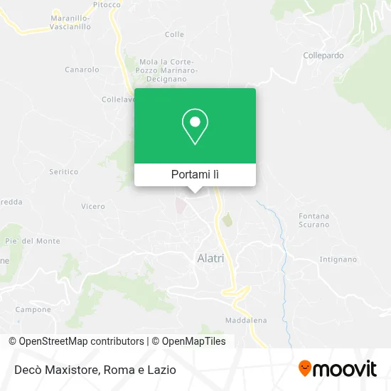 Mappa Decò Maxistore
