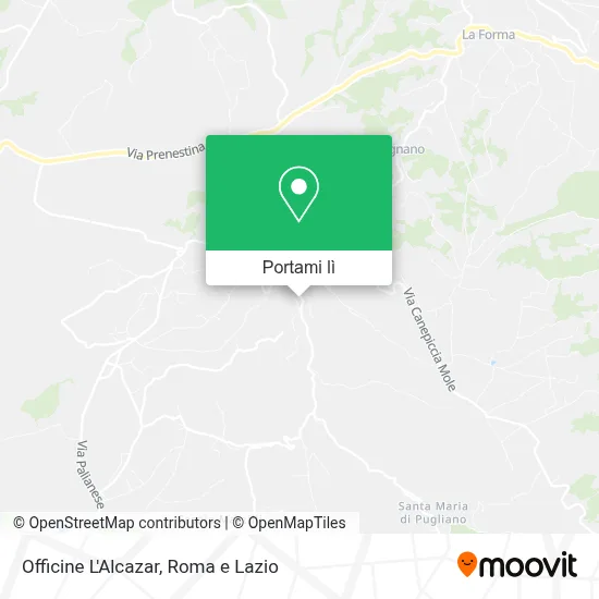 Mappa Officine L'Alcazar