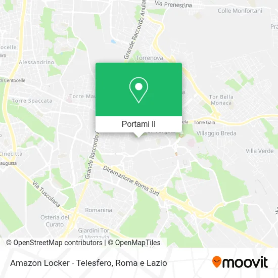 Mappa Amazon Locker - Telesfero