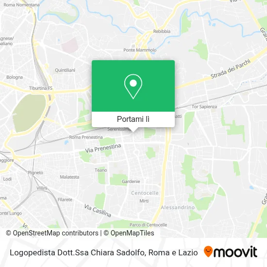 Mappa Logopedista Dott.Ssa Chiara Sadolfo