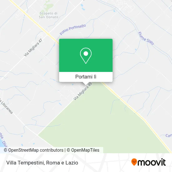 Mappa Villa Tempestini