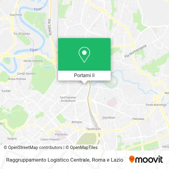Mappa Raggruppamento Logistico Centrale