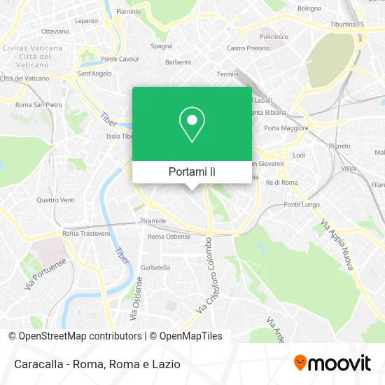 Mappa Caracalla - Roma