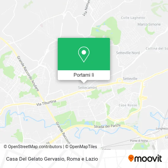 Mappa Casa Del Gelato Gervasio