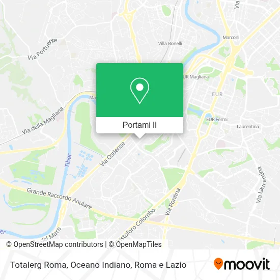 Mappa Totalerg Roma, Oceano Indiano