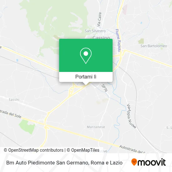 Mappa Bm Auto Piedimonte San Germano